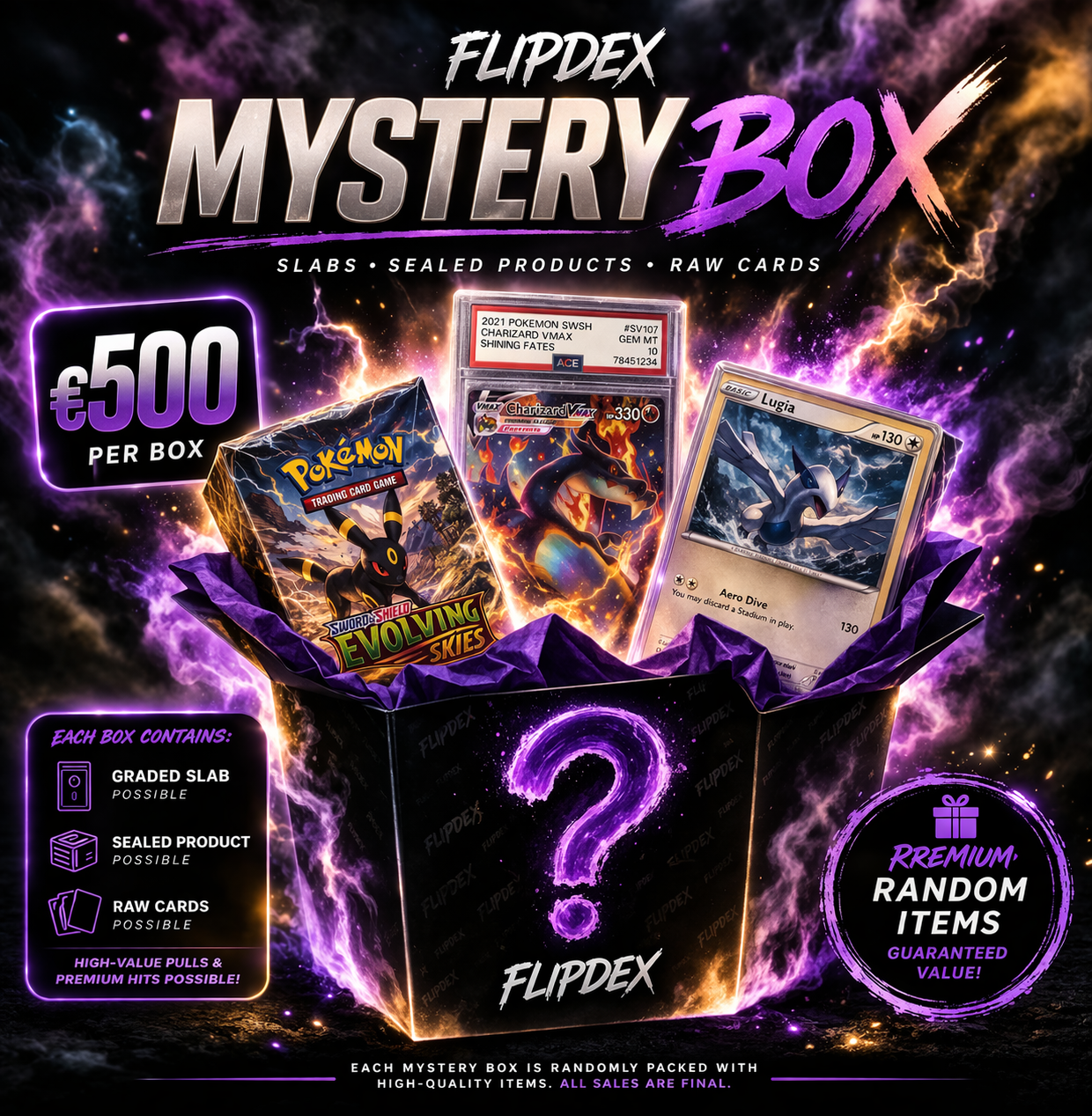 FlipdexTCG Premium Mystery Box €500