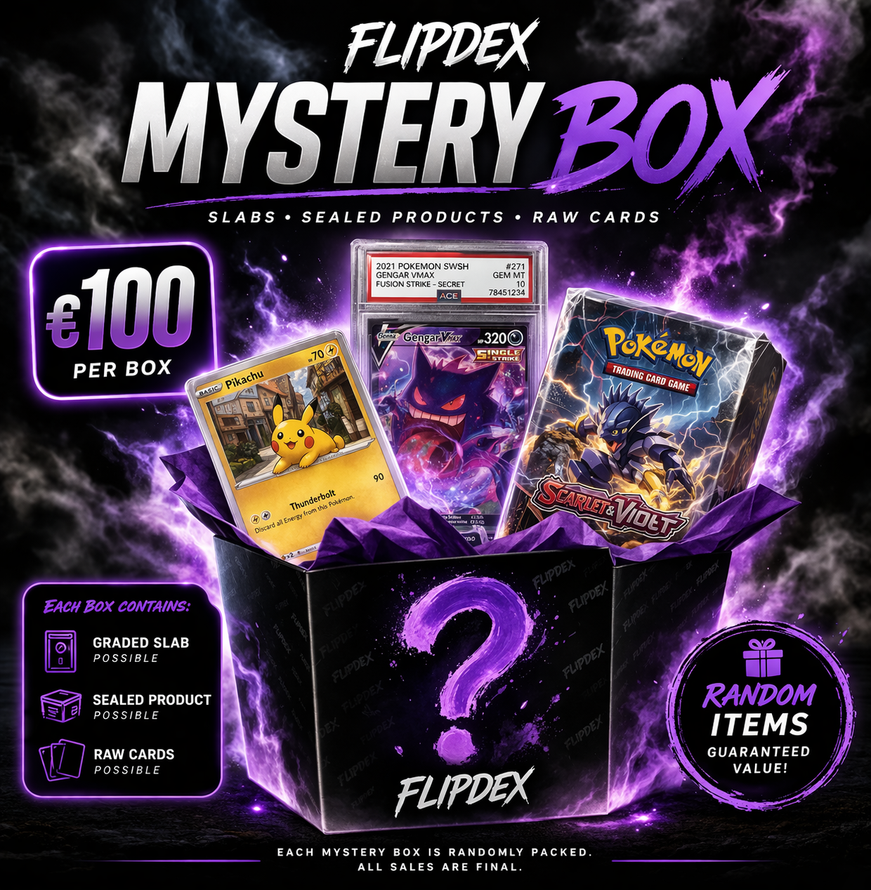 FlipdexTCG Pokémon Mystery Box €100