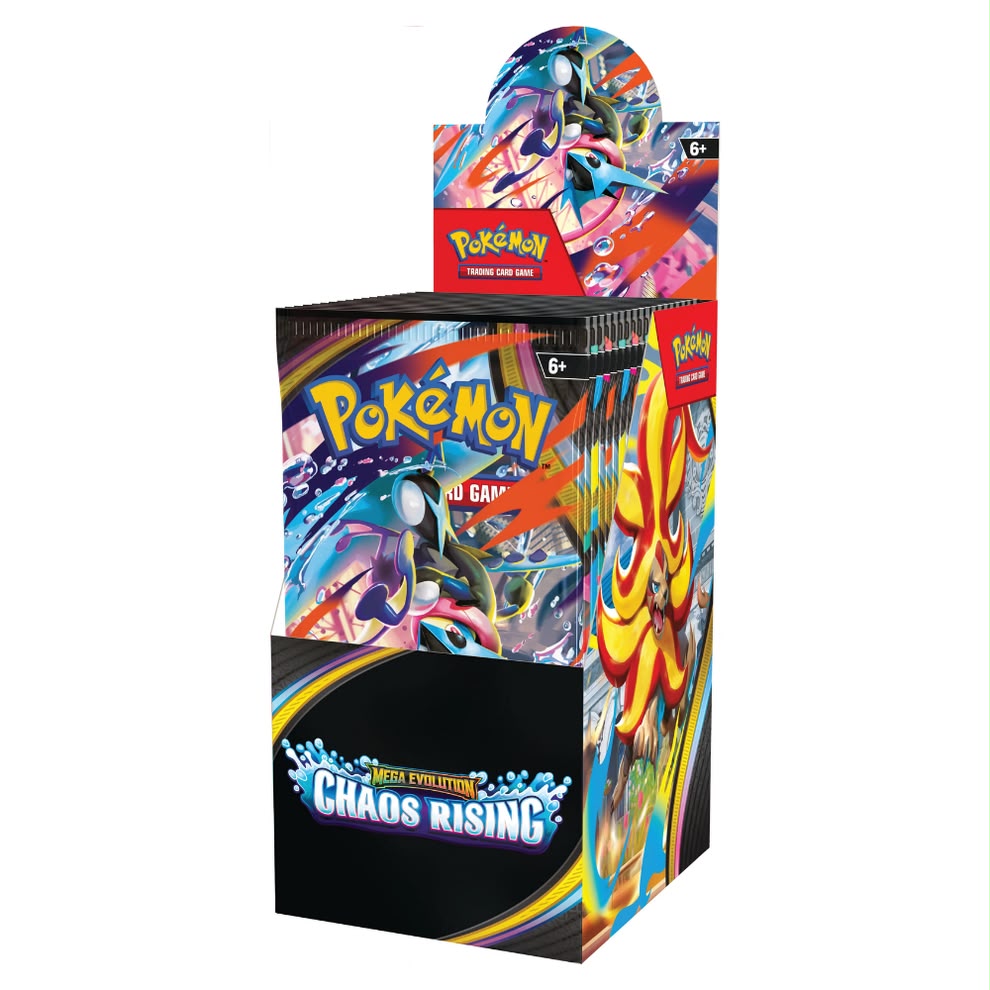Pokémon TCG Mega Evolution Chaos Rising Half Booster Box 18 Packs English