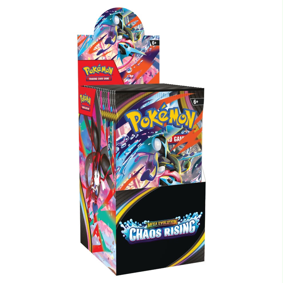 Pokémon TCG Mega Evolution Chaos Rising Half Booster Box 18 Packs English